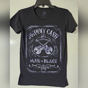 Johnny Cash Man in Black Women's T-shirt Medium